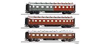 Tillig 01085 Passenger coach set Preuischer Schnellzug of the K P E V 