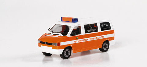 Herpa 046190 VW T4 Bus ELW Fire Department Wiesbaden