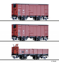 Tillig 5971 HOe Freight car set of the DR