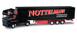 Herpa 066105 Scania R Tl curtain canvas semitrailer "Nottelmann"