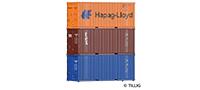 Tillig 07706 Container set three 20 container