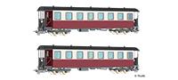 Tillig 13981 Passenger coach set of the DR with two passenger coaches KB4ip, Ep. IV --