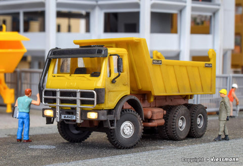 Kibri 14023 OO/HOMB MEILLER Tipper 3-axle, with LED lighting, steering axle front