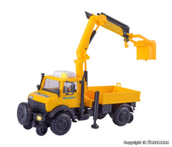 Kibri 14991 Unimog track construction with working crane and basket