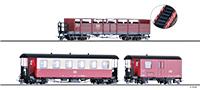 Tillig 15924 Set “Sonderfahrt” of the HSB with two passenger coaches and one baggage car, Ep. V/VI (