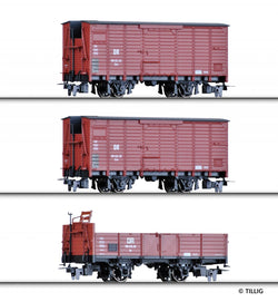 Tillig 15971 HOm Freight car set of the DR