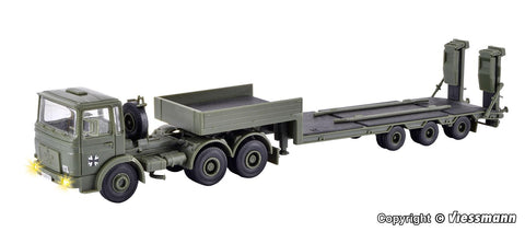 Kibri 18024 Military MAN with flatbed trailer