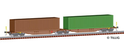 Tillig 18062 Containertragwagen Sggmrss 578 0 Of The CD Cargo With Load Ep V