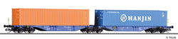 Tillig 18065 Container Car Sggmrs Of The ERR With Load Ep VI