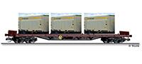Tillig 18137 Container car of the DB AG loaded with Innofreight WoodTainer XXL