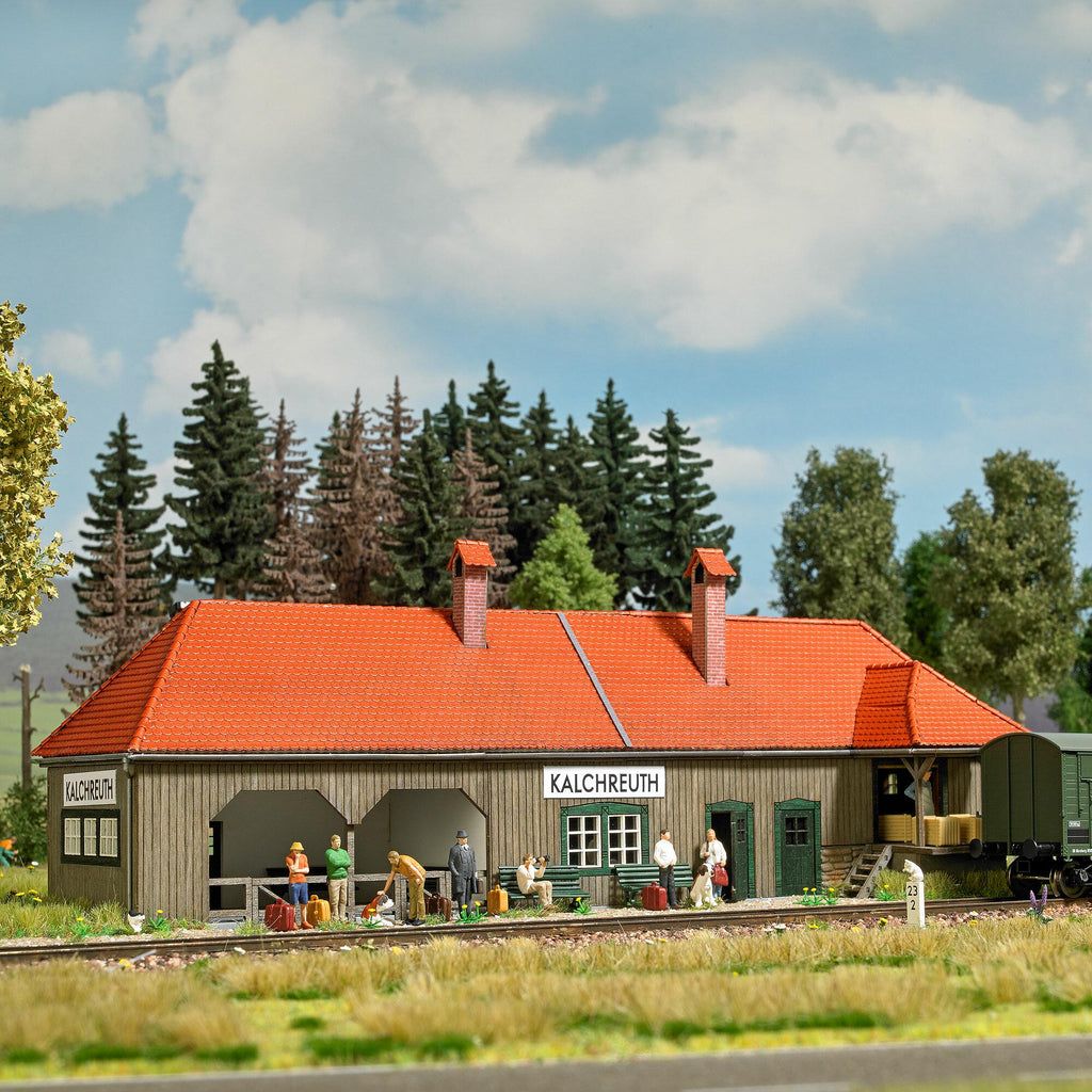 Scale Model Building Busch HO Scale Train Station Model - Gunzen ...