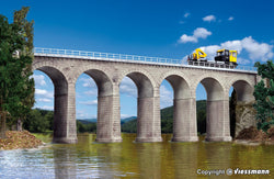 Kibri 39724 Single Track Aachtal Viaduct With Icebreaker Piers