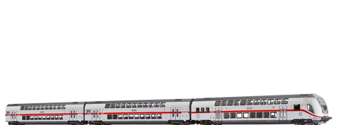 Brawa 44560 TWINDEXX Vario IC2-Double-Deck Coaches DB AG 3-unit DC Analogue BASIC