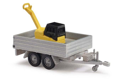 Busch 44933 HO Flatbed loader with vibrating plate