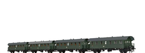 Brawa 46782 Passenger Coaches Bif-28 Bi-28 Bi-28 and Bi-28 DB 4-unit - Push-pull train AC