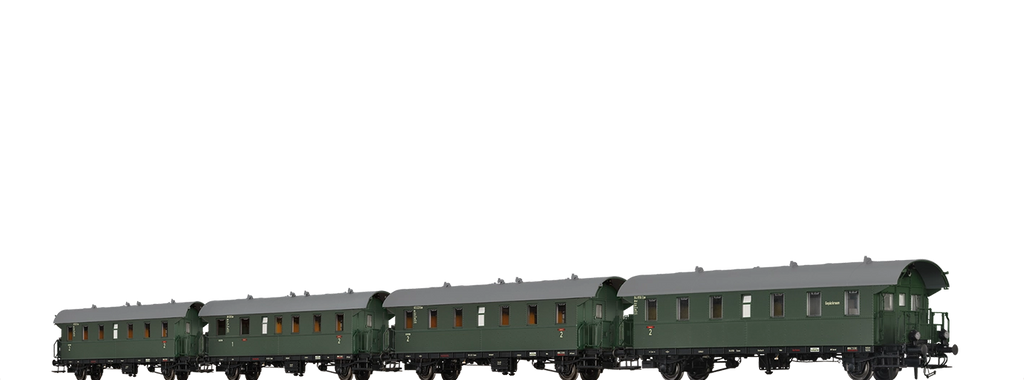 Brawa 46827 Passenger Coaches BPwif Bib ABib and Bib DB AC Digital ...