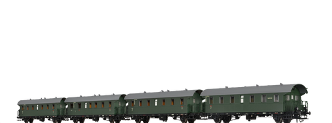 Brawa 46821 Passenger Coaches BPwif Bib ABib and Bib DB DC Analogue BASIC