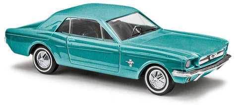 Busch 47562 Mustang Coupe Turquoise Metallic