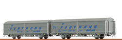 Brawa 48980 Sliding Wall Cars Hbis FERTRANS BB set of 2
