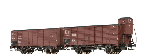 Brawa 49878 Covered Freight Cars G DRG set of 2