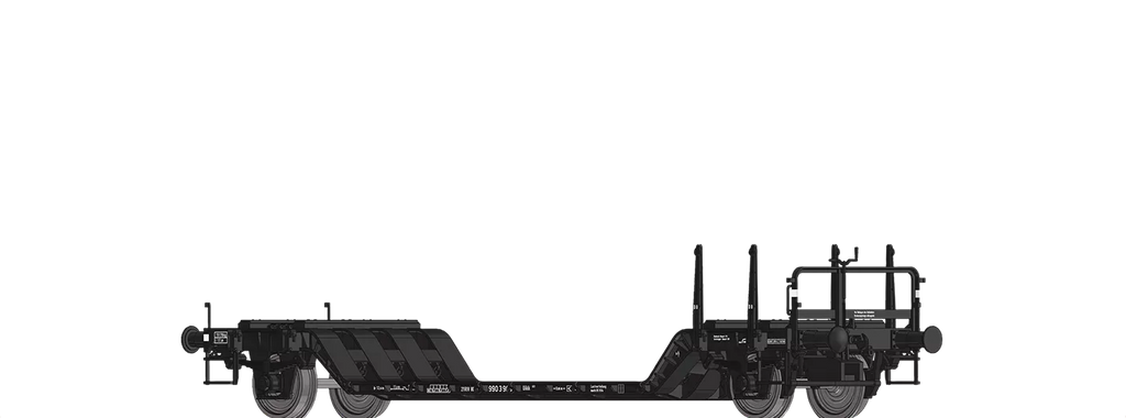 Brawa 50802 Low-loader Freight Car Uikk631 DB AG – Scalology Ltd.