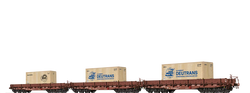 Brawa 50876 Heavy Duty Freight Cars Samm-u4818 DR set of 3