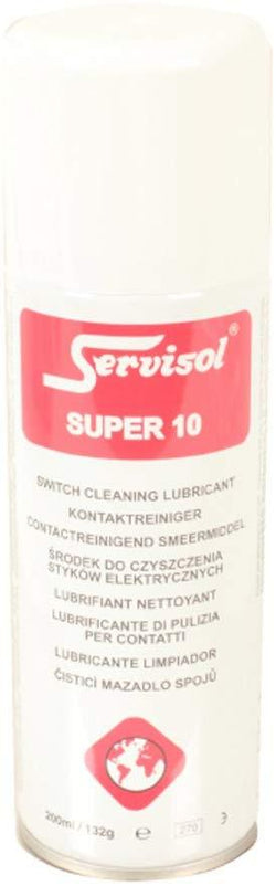 Super 10 Switch Contact Cleaner Dirt Remover Tarnish Grease Dust 200ml
