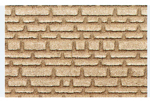 Heki 70022 HO TT Sandstone Wall 28 x 14 cm x2