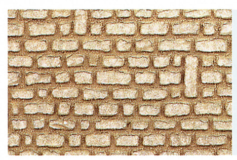 Heki 70102 HO TT Fortress Wall 28 x 14 cm x2