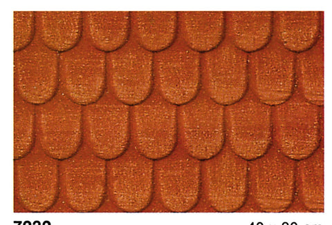 Heki 72322 O 1 HO Roof Tiles 40 x 20cm x2