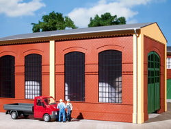 Auhagen 80504 OO/HO Red brick walls with industrial windows