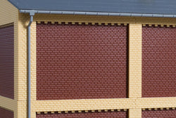 Auhagen 80526 OO/HO 8 red brick walls