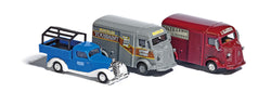 Busch 89009 HO Citroen & Mercedes Delivery Vans