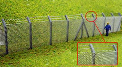 Security Fencing With Barbed Wire Kit OO Scale