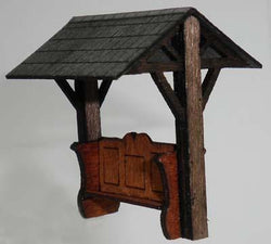 Village Seat With Canopy OO Scale
