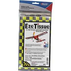 Deluxe Materials Eze Tissue blackyellow chequer 3 sheetspack