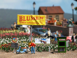 Busch 7714 Cut Own Flowers Scene