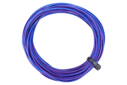 Twin Decoder Wire Stranded 6m Purple/Blue Reel