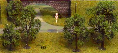 Heki 1531 5 Small Trees Kit With Heki Foliage 7-12cm Kreativ Range