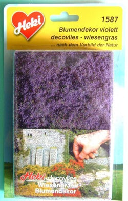 Heki 1587 Flower Decor Violet Colour 28 X 14cm