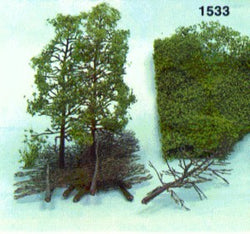 Heki 1533 10 Deciduous Tree Kit 18cm With Heki Foliage