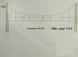 sommerfeldt 130 cross span bridge with masts 250mm kit pk1