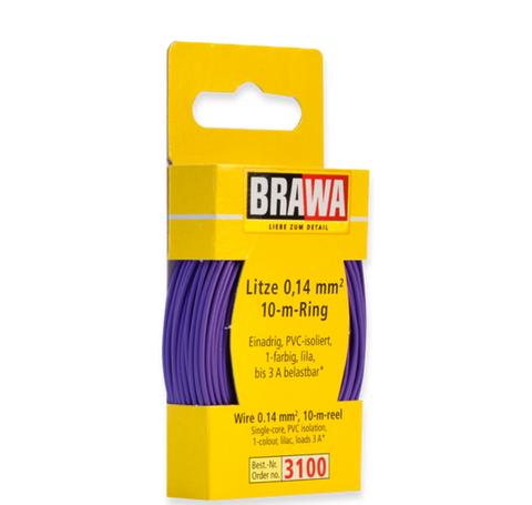 Brawa 3100 Wire 0 14 mm violett