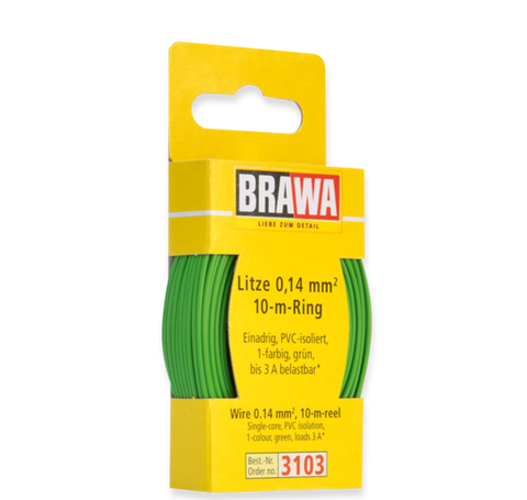 Brawa 3103 Wire 0 14 mm green