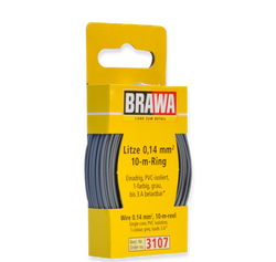 Brawa 3107 Wire 0 14 mm gray