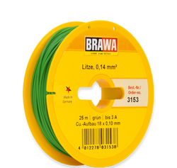 Brawa 3153 Wire 0 14 mm green