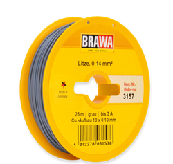 Brawa 3157 Wire 0 14 mm gray