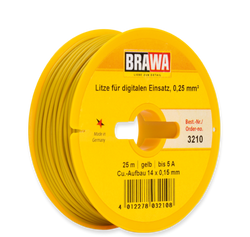 Brawa 3210 Switching-circuit Wire 0 25 mm yellow