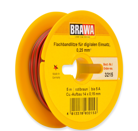 Brawa 3215 Flat Cable for Digital Use 0 25 mm