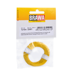 Brawa 32401 Flexible Decoder Wire 0 05 mm yellow